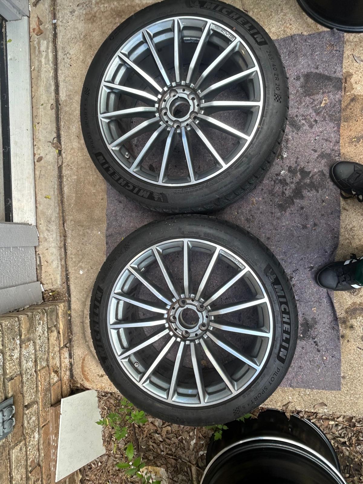 20” Inch Mercedes AMG GT 63 53 43 2434010600 Black Wheels Rims SET of 4